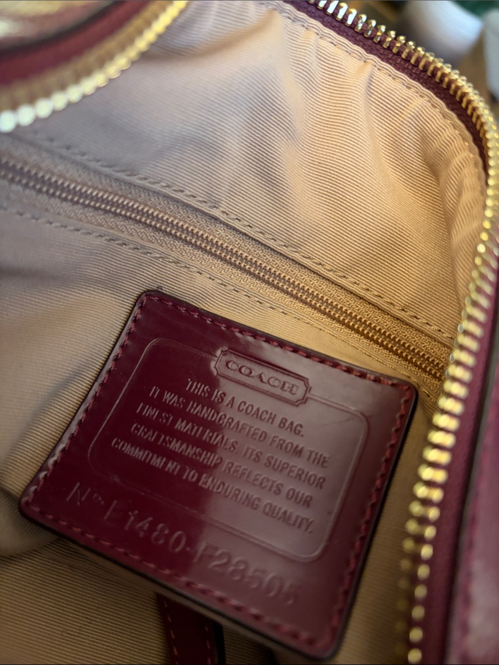 Coach Signature Logo Shoulder Bag - Picture 8 of 8